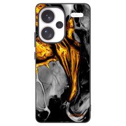 Fekete szilikon tok az alábbi mobiltelefonokra Xiaomi Redmi Note 13 Pro+ 5G - Black Gold