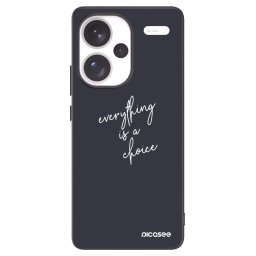Fekete szilikon tok az alábbi mobiltelefonokra Xiaomi Redmi Note 13 Pro+ 5G - Everything is a choice