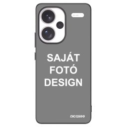 Fekete szilikon tok az alábbi mobiltelefonokra Xiaomi Redmi Note 13 Pro+ 5G - Saját fotó/motívum