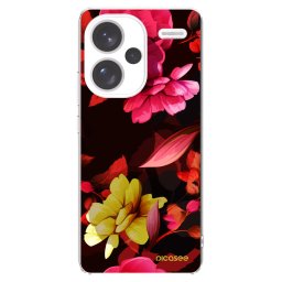 Átlátszó szilikon tok az alábbi mobiltelefonokra Xiaomi Redmi Note 13 Pro+ 5G - Dark Peonny