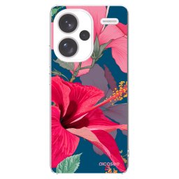 Átlátszó szilikon tok az alábbi mobiltelefonokra Xiaomi Redmi Note 13 Pro+ 5G - Hibiscus