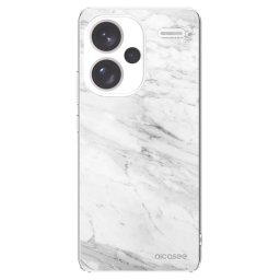 Átlátszó szilikon tok az alábbi mobiltelefonokra Xiaomi Redmi Note 13 Pro+ 5G - White marble