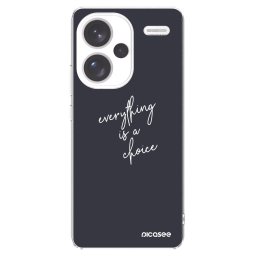 Átlátszó szilikon tok az alábbi mobiltelefonokra Xiaomi Redmi Note 13 Pro+ 5G - Everything is a choice
