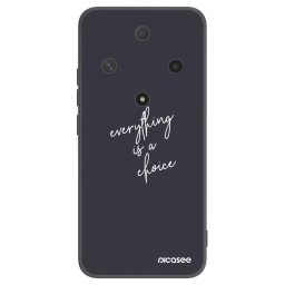 Fekete szilikon tok az alábbi mobiltelefonokra Honor Magic6 Lite 5G - Everything is a choice