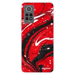 Átlátszó szilikon tok az alábbi mobiltelefonokra Xiaomi Redmi Note 12 Pro 4G - Red black