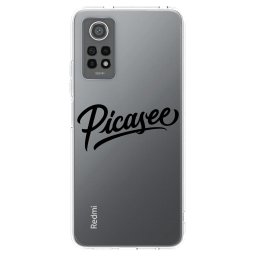Átlátszó szilikon tok az alábbi mobiltelefonokra Xiaomi Redmi Note 12 Pro 4G - Picasee - old logo - black