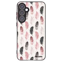 Fekete szilikon tok az alábbi mobiltelefonokra Samsung Galaxy A55 5G A556B - Feather 2