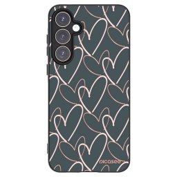 Fekete szilikon tok az alábbi mobiltelefonokra Samsung Galaxy A55 5G A556B - Lots of love