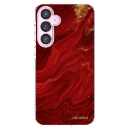 Átlátszó szilikon tok az alábbi mobiltelefonokra Samsung Galaxy A55 5G A556B - Red