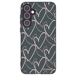 Fekete szilikon tok az alábbi mobiltelefonokra Samsung Galaxy A35 5G A356B - Lots of love