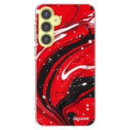 Átlátszó szilikon tok az alábbi mobiltelefonokra Samsung Galaxy A35 5G A356B - Red black