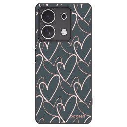 Fekete szilikon tok az alábbi mobiltelefonokra Xiaomi Redmi Note 13 4G - Lots of love