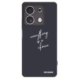 Fekete szilikon tok az alábbi mobiltelefonokra Xiaomi Redmi Note 13 4G - Everything is a choice