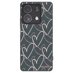 Fekete szilikon tok az alábbi mobiltelefonokra Xiaomi Redmi Note 13 Pro 4G - Lots of love