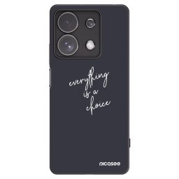 Fekete szilikon tok az alábbi mobiltelefonokra Xiaomi Redmi Note 13 Pro 4G - Everything is a choice