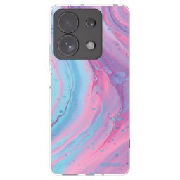 Átlátszó szilikon tok az alábbi mobiltelefonokra Xiaomi Redmi Note 13 Pro 4G - Pink liquid