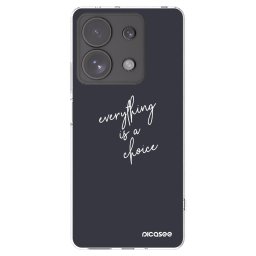 Átlátszó szilikon tok az alábbi mobiltelefonokra Xiaomi Redmi Note 13 Pro 4G - Everything is a choice