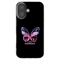 Átlátszó szilikon tok az alábbi mobiltelefonokra Apple iPhone 16 - Diamanty Purple