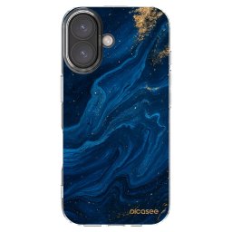 Átlátszó szilikon tok az alábbi mobiltelefonokra Apple iPhone 16 - Blue