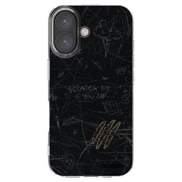 Átlátszó szilikon tok az alábbi mobiltelefonokra Apple iPhone 16 - SCRATCH