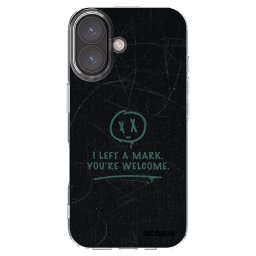 Átlátszó szilikon tok az alábbi mobiltelefonokra Apple iPhone 16 - LEFT A MARK