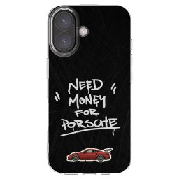 Átlátszó szilikon tok az alábbi mobiltelefonokra Apple iPhone 16 - Dark Racer