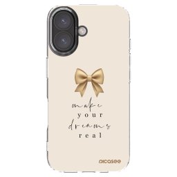 Átlátszó szilikon tok az alábbi mobiltelefonokra Apple iPhone 16 - Golden Dream