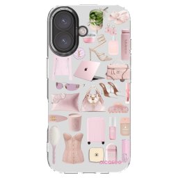 Átlátszó szilikon tok az alábbi mobiltelefonokra Apple iPhone 16 - Glam Babe