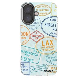 Átlátszó szilikon tok az alábbi mobiltelefonokra Apple iPhone 16 - PASSPORT EDITION