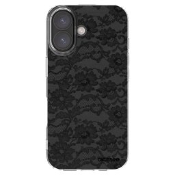 Átlátszó szilikon tok az alábbi mobiltelefonokra Apple iPhone 16 - Dark Elegance