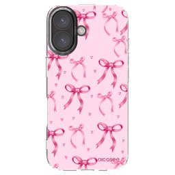 Átlátszó szilikon tok az alábbi mobiltelefonokra Apple iPhone 16 - Bow Aesthetic