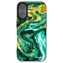 Fekete szilikon tok az alábbi mobiltelefonokra Apple iPhone 16 - Green Gold