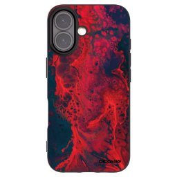 Fekete szilikon tok az alábbi mobiltelefonokra Apple iPhone 16 - Organic red