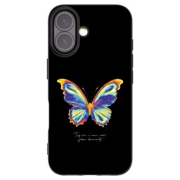 Fekete szilikon tok az alábbi mobiltelefonokra Apple iPhone 16 - Diamanty Black