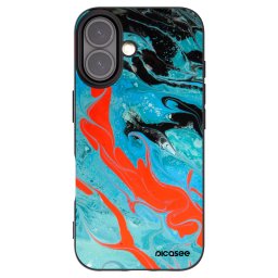 Fekete szilikon tok az alábbi mobiltelefonokra Apple iPhone 16 - Blue Magma