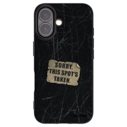 Fekete szilikon tok az alábbi mobiltelefonokra Apple iPhone 16 - SORRY