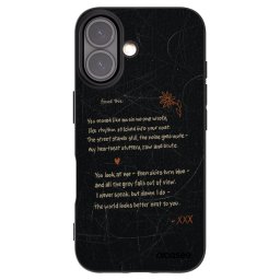Fekete szilikon tok az alábbi mobiltelefonokra Apple iPhone 16 - POET