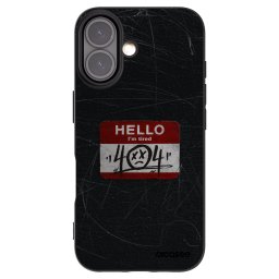 Fekete szilikon tok az alábbi mobiltelefonokra Apple iPhone 16 - HELLO 404