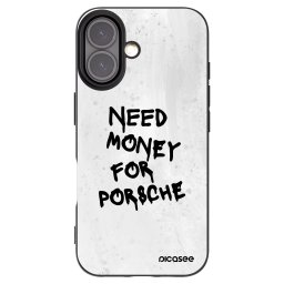 Fekete szilikon tok az alábbi mobiltelefonokra Apple iPhone 16 - White Dollar