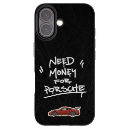 Fekete szilikon tok az alábbi mobiltelefonokra Apple iPhone 16 - Dark Racer