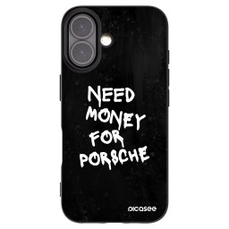 Fekete szilikon tok az alábbi mobiltelefonokra Apple iPhone 16 - Black Dollar