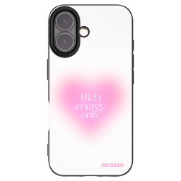 Fekete szilikon tok az alábbi mobiltelefonokra Apple iPhone 16 - Rich Energy