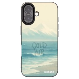 Fekete szilikon tok az alábbi mobiltelefonokra Apple iPhone 16 - COLD AIR