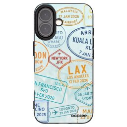 Fekete szilikon tok az alábbi mobiltelefonokra Apple iPhone 16 - PASSPORT EDITION