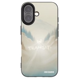 Fekete szilikon tok az alábbi mobiltelefonokra Apple iPhone 16 - IN TRANSIT