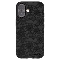 Fekete szilikon tok az alábbi mobiltelefonokra Apple iPhone 16 - Dark Elegance