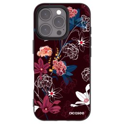 Fekete szilikon tok az alábbi mobiltelefonokra Apple iPhone 16 Pro - Dark Meadow