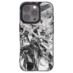 Fekete szilikon tok az alábbi mobiltelefonokra Apple iPhone 16 Pro - Chrome