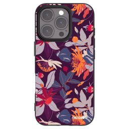 Fekete szilikon tok az alábbi mobiltelefonokra Apple iPhone 16 Pro - Purple Leaf