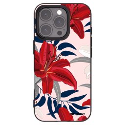 Fekete szilikon tok az alábbi mobiltelefonokra Apple iPhone 16 Pro - Red Lily